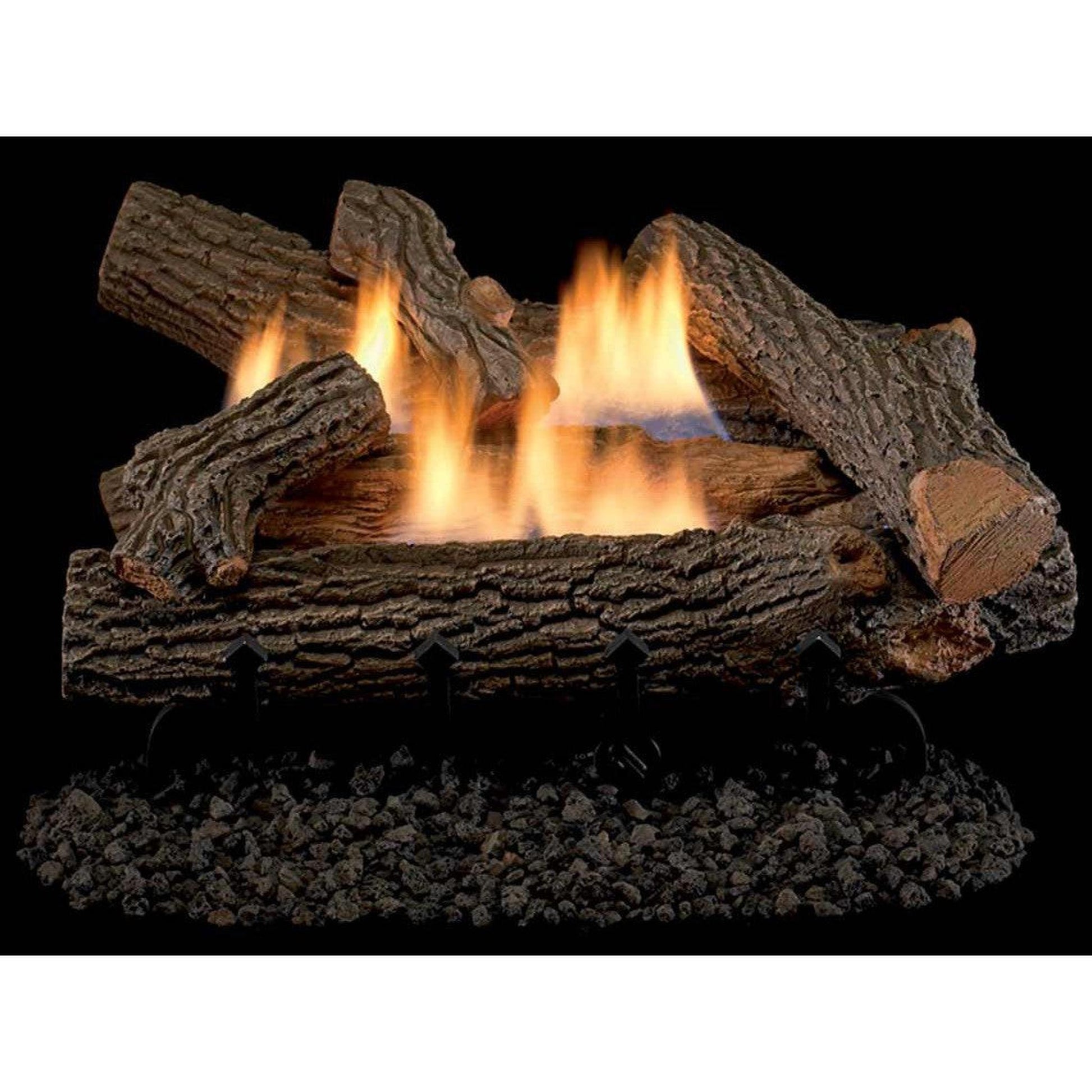 Superior Double-Flame Series Crescent Hill 24" Concrete Vent-Free Gas Log Set