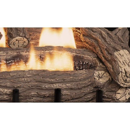 Superior Double-Flame Series Crescent Hill HD 24" High-Density Fiber Vent-Free Gas Log Set