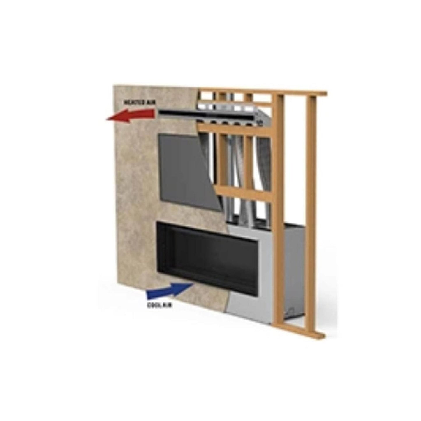 Superior HeatFlo Convection Air Circulation Kit for DRL2055, DRL3555, DRL4048 and DRL6048 Gas Fireplaces