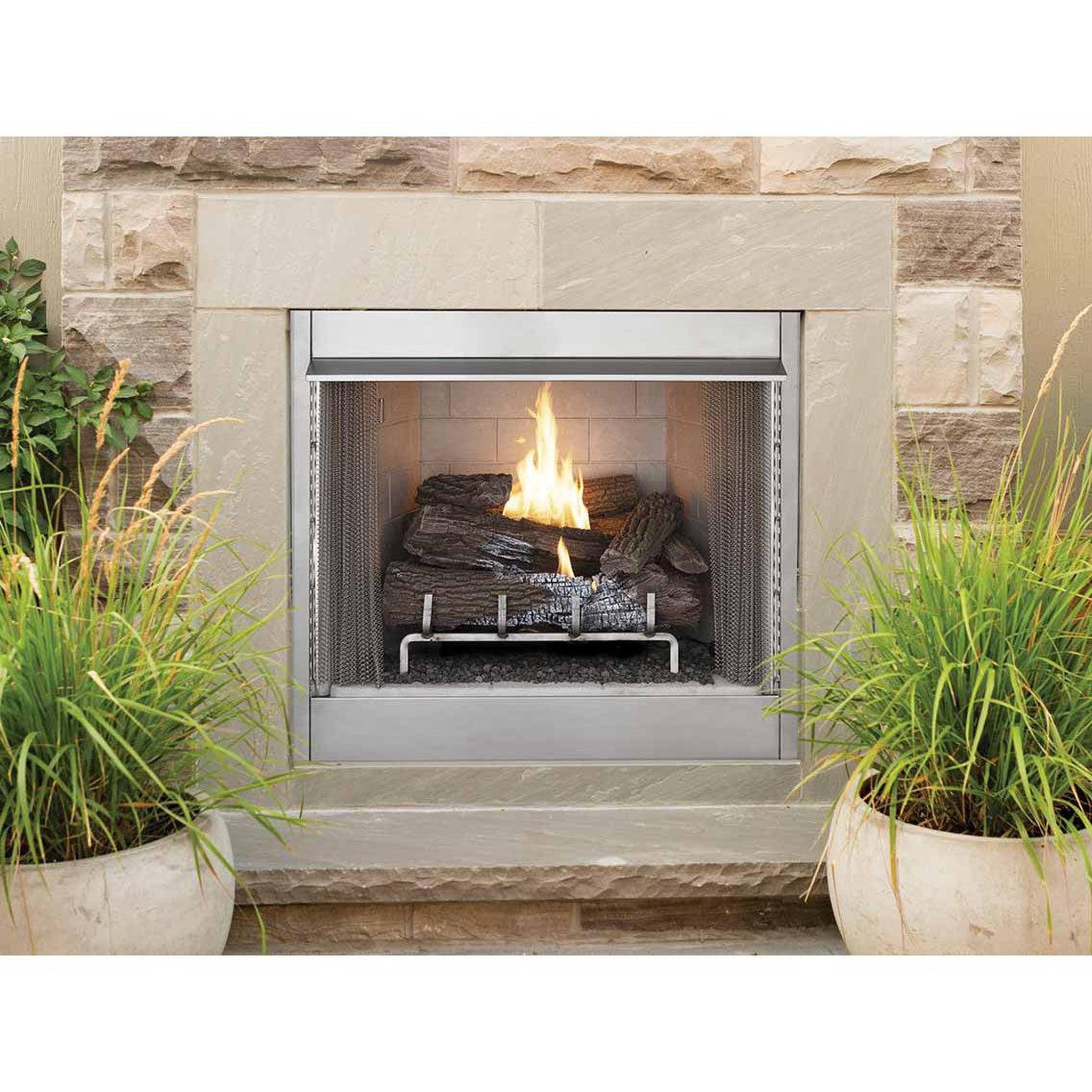 Free Standing Ventless Gas Fireplace