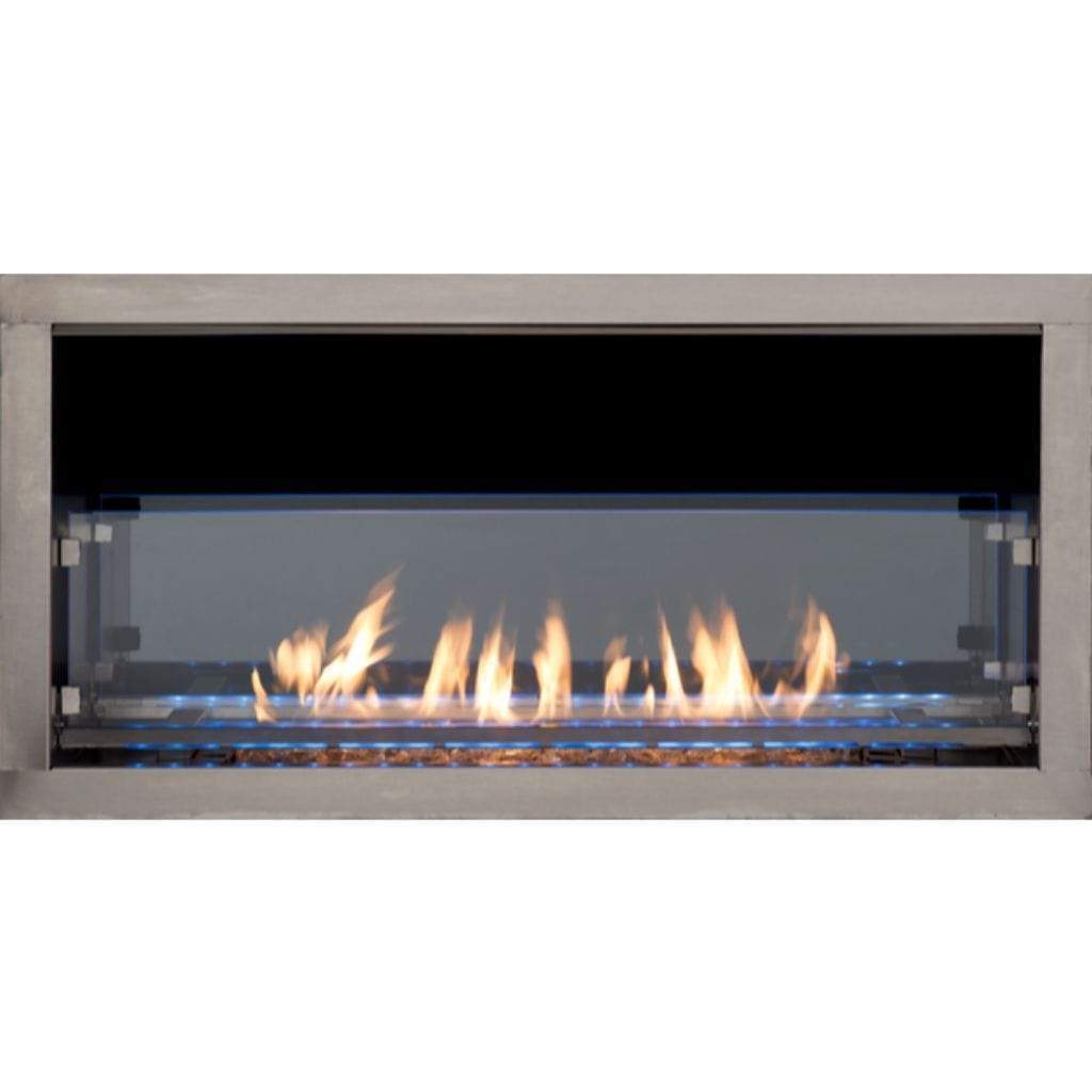 Superior VRE4636 36" Linear Contemporary Outdoor Vent-Free Natural Gas Fireplace With Electronic Ignition