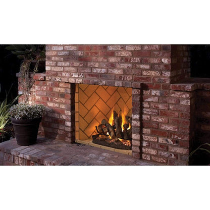 Superior VRE6036 36" Traditional Outdoor Vent-Free Gas Masonry Fireplace