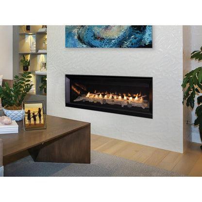 Superior VRL3055 55" Linear Contemporary Vent-Free Natural Gas Fireplace With Electronic Ignition