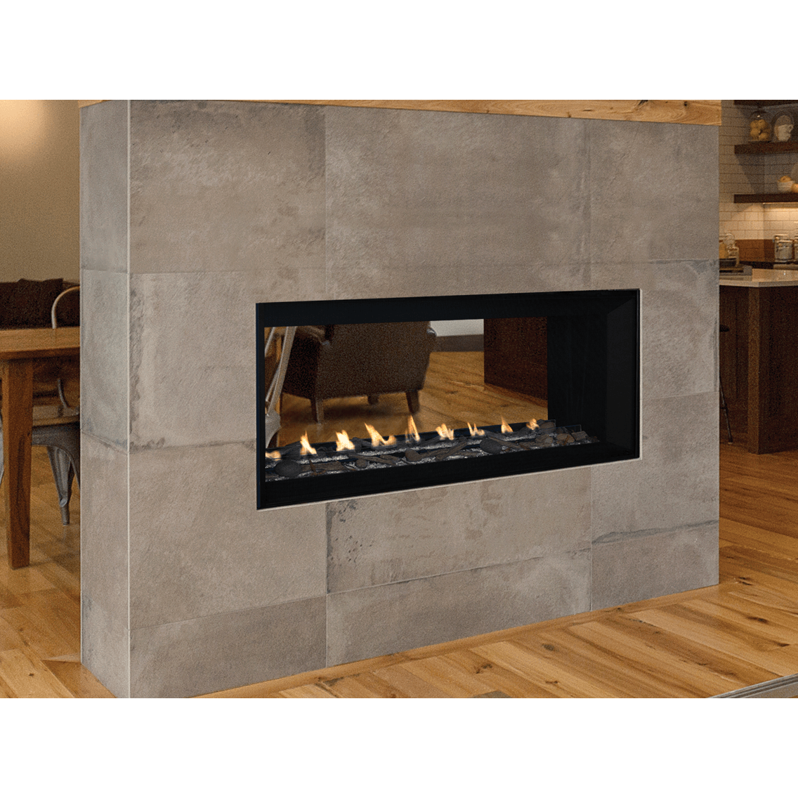 Superior VRL6048 48" Linear Contemporary Vent-Free Natural Gas Fireplace
