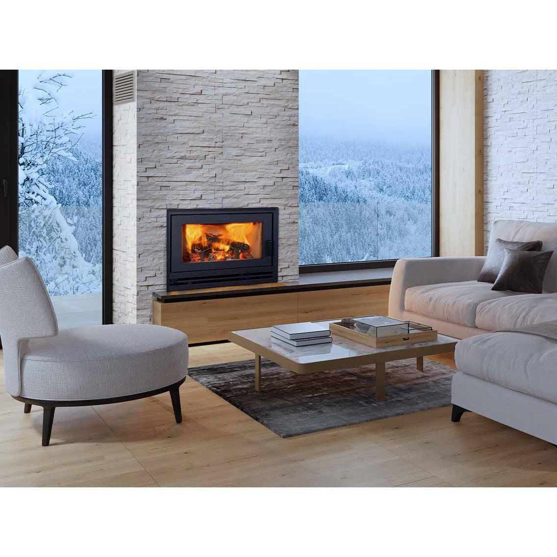 Superior WCT4920 22" EPA Certified Traditional Wood Burning Fireplace With White Smooth Refractory Panels