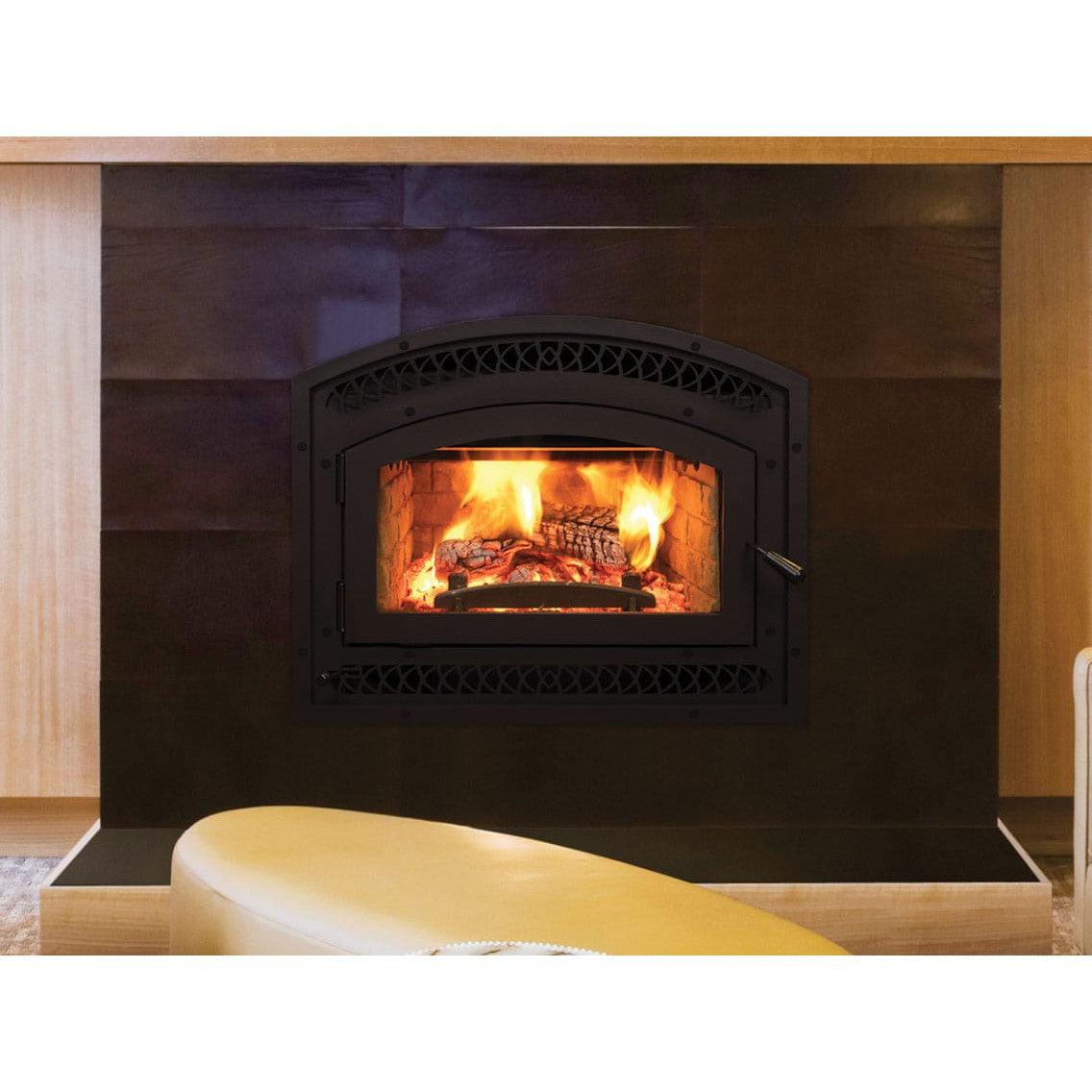 Superior WCT6920 22" EPA Certified Traditional Wood Burning Fireplace With White Stacked Refractory Panels