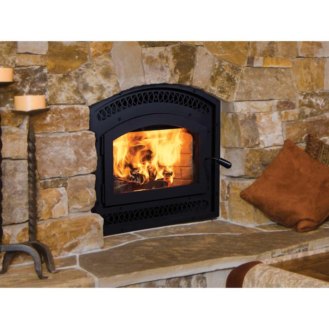 Superior WCT6920 22" EPA Certified Traditional Wood Burning Fireplace With White Stacked Refractory Panels