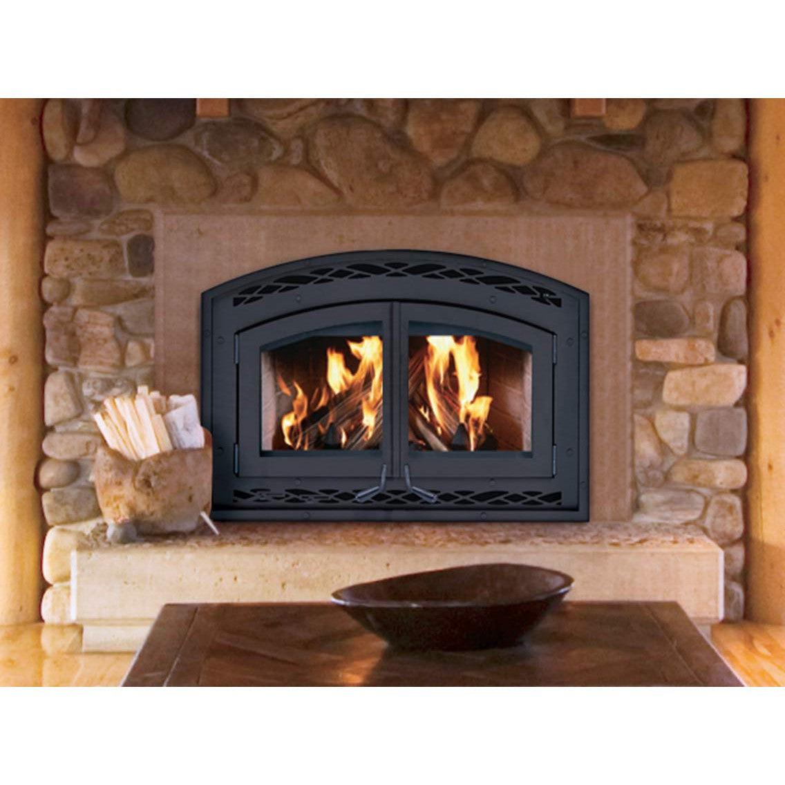 Superior WCT6940 31" EPA Certified CAT Wood Burning Fireplace With White Stacked Refractory Panels