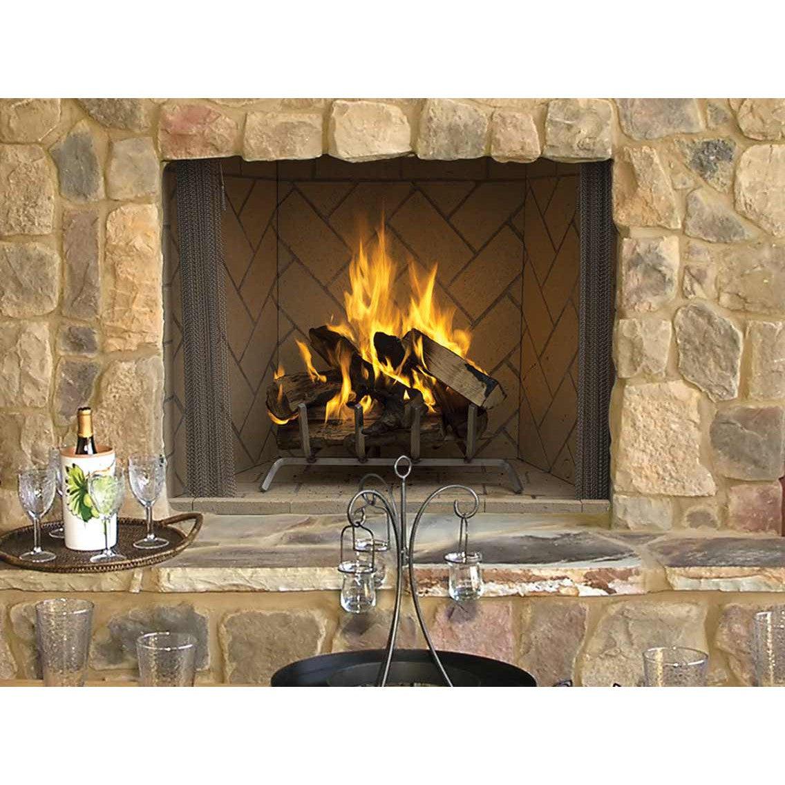Superior WRE6036 36" Traditional Outdoor Wood Burning Masonry Fireplace