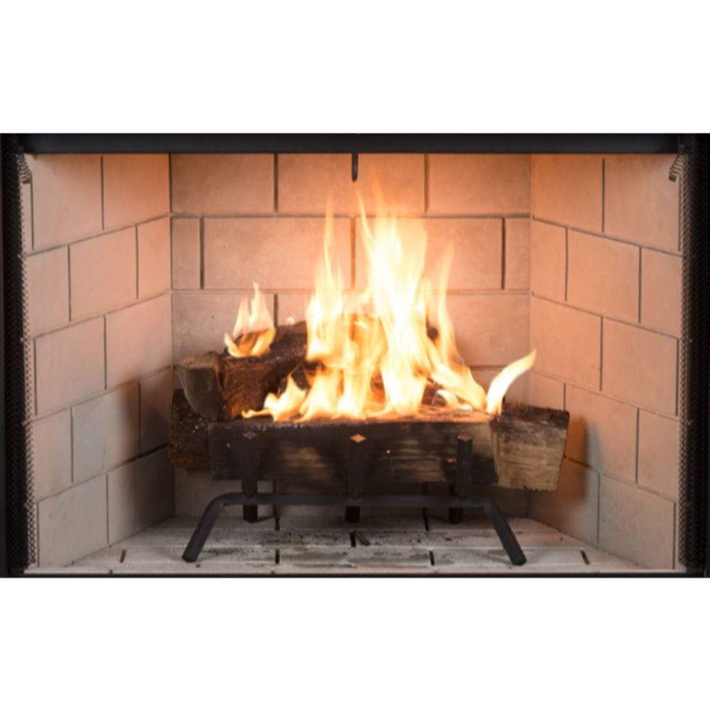 Superior WRT3543 43" Traditional Wood Burning Fireplace With Grey Herringbone Refractory Panels