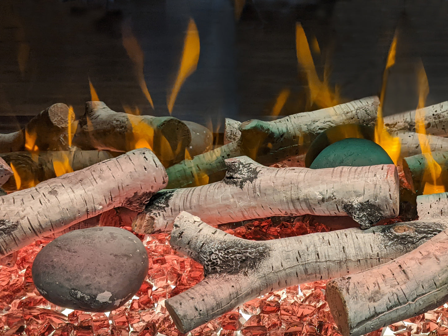 Sustainable Hearth Fallen Birch Fire Media For Signal 40 Electric Fireplace