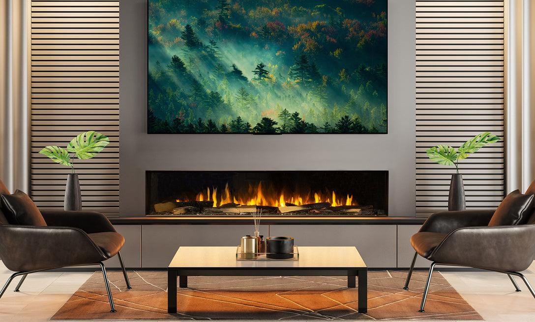Sustainable Hearth Signal 80” Linear Electric Fireplace