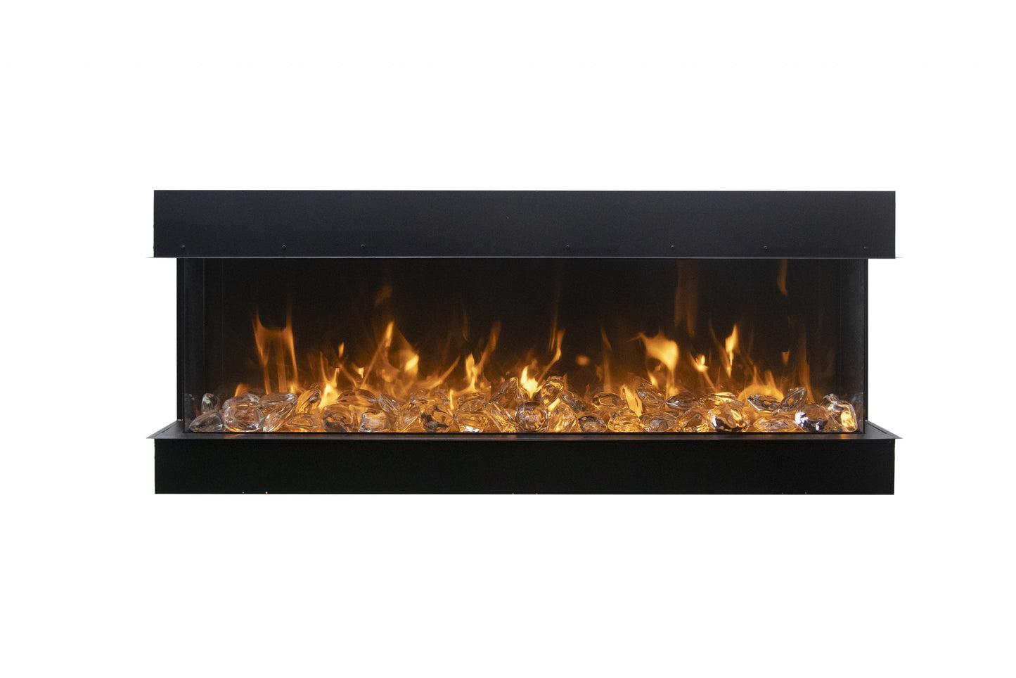 Amantii Tru View XL Deep 72" 3-Sided Indoor / Outdoor Built-in Electric Fireplace