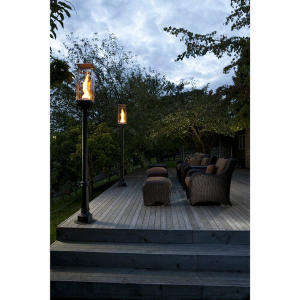 Tempest 20K 18" Black Natural Gas Decorative Outdoor Torch Head With Electronic Ignition