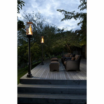 Tempest 20K 18" Black Natural Gas Decorative Outdoor Torch Head With Electronic Ignition