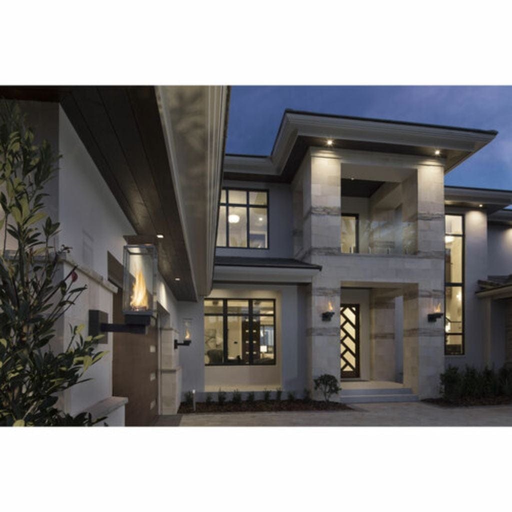 Tempest 20K 18" Black Natural Gas Decorative Outdoor Torch Head With Electronic Ignition