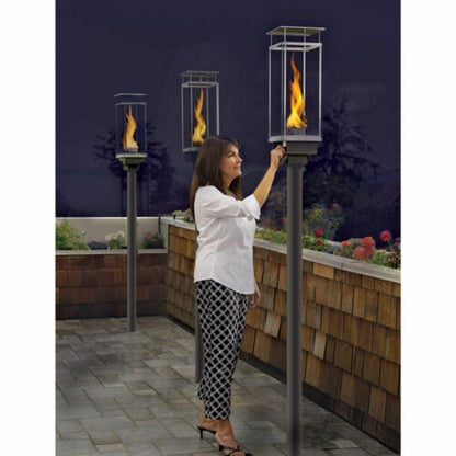 Tempest 20K 18" Black Natural Gas Decorative Outdoor Torch Head With Electronic Ignition
