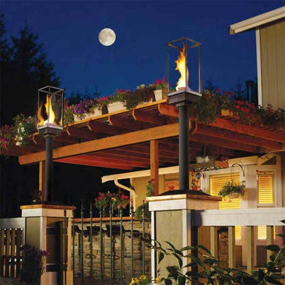 Tempest 20K 18" Black Natural Gas Decorative Outdoor Torch Head With Electronic Ignition