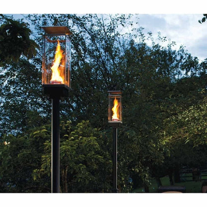 Tempest 20K 18" Black Natural Gas Decorative Outdoor Torch Head With Electronic Ignition