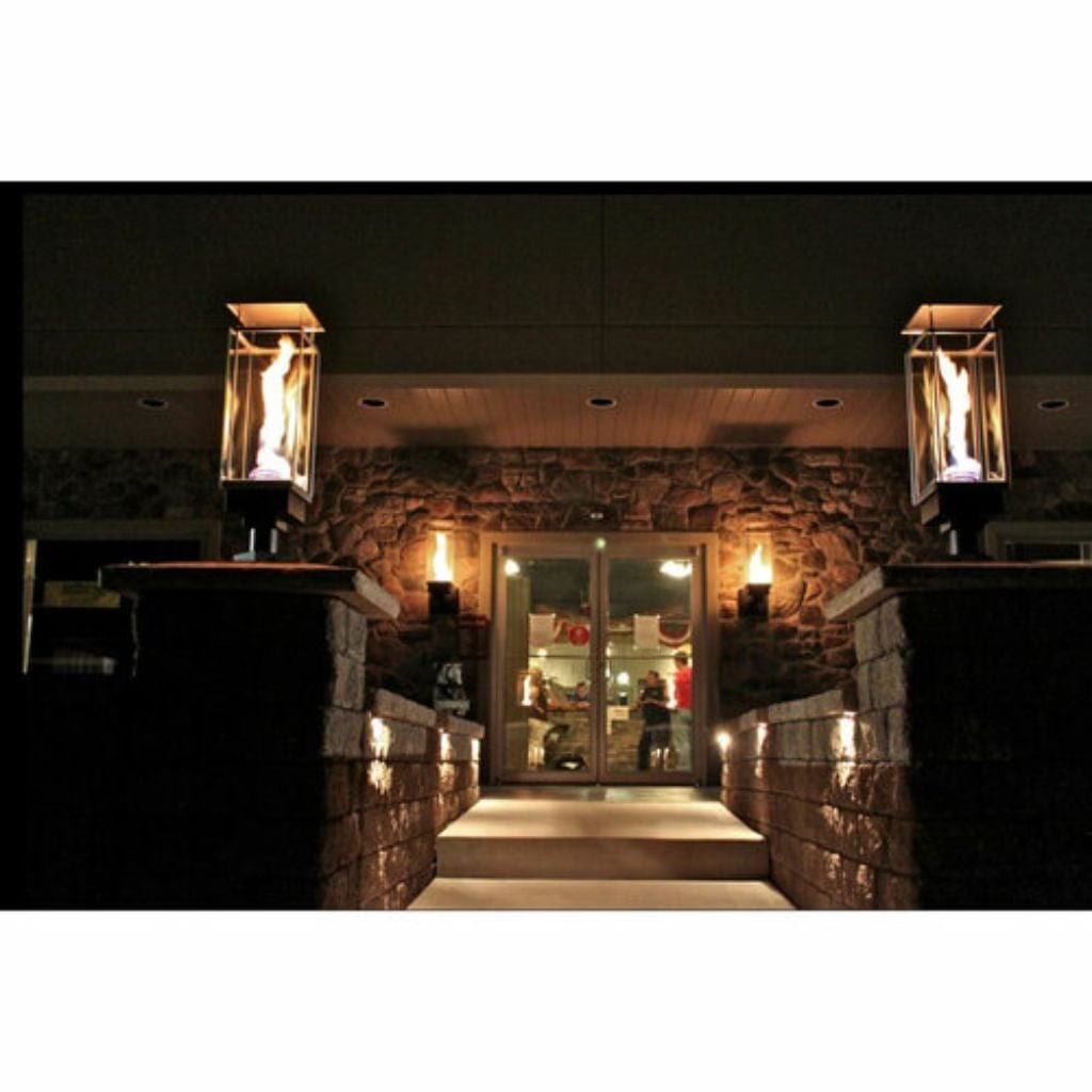 Tempest 20K 18" Black Natural Gas Decorative Outdoor Torch Head With Electronic Ignition