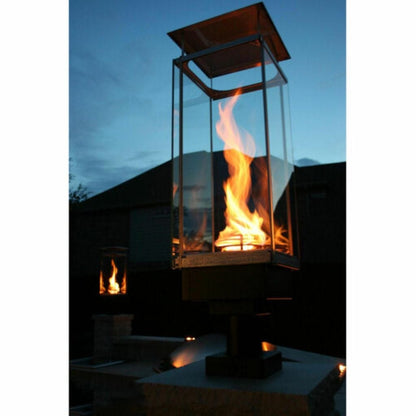 Tempest 20K 18" Black Natural Gas Decorative Outdoor Torch Head With Wall Mount Assembly and Electronic Ignition