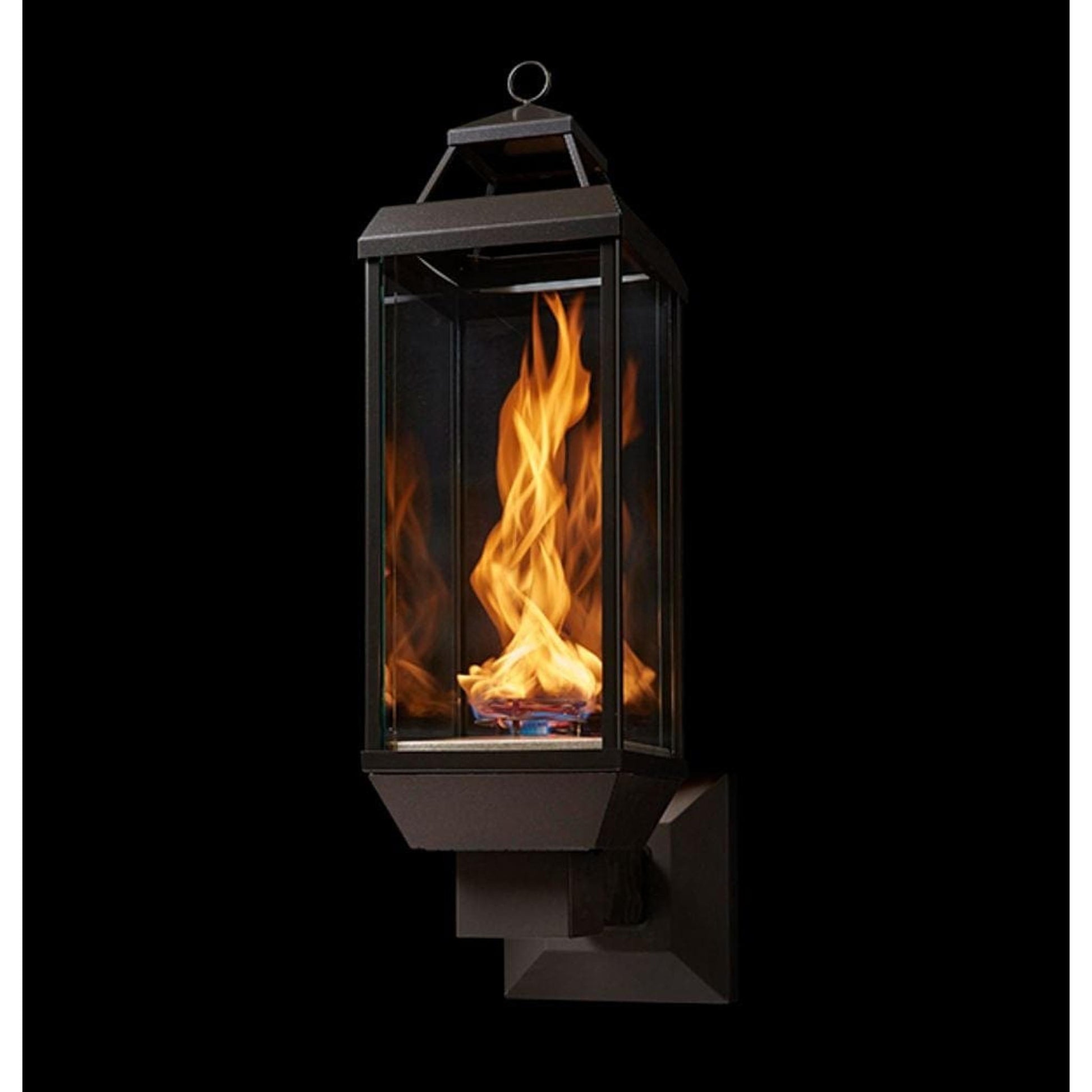 Tempest Torch 20K 18" Black Natural Gas Decorative Outdoor Lantern Head With Manual Piezo Ignition