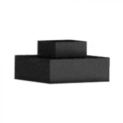 Tempest Torch Black Square Post Cover for Deck Mount