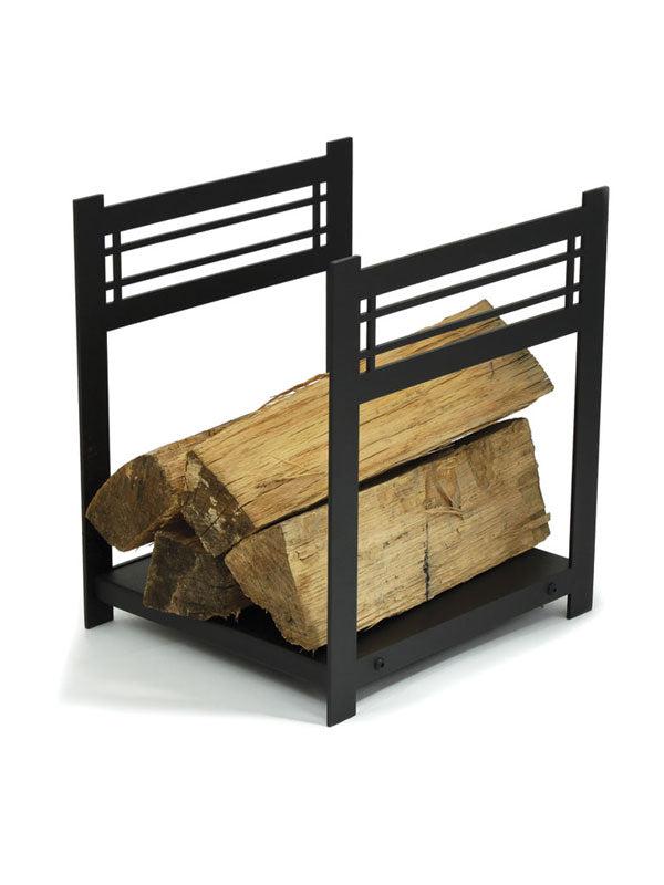 Textured Black Log Holder
