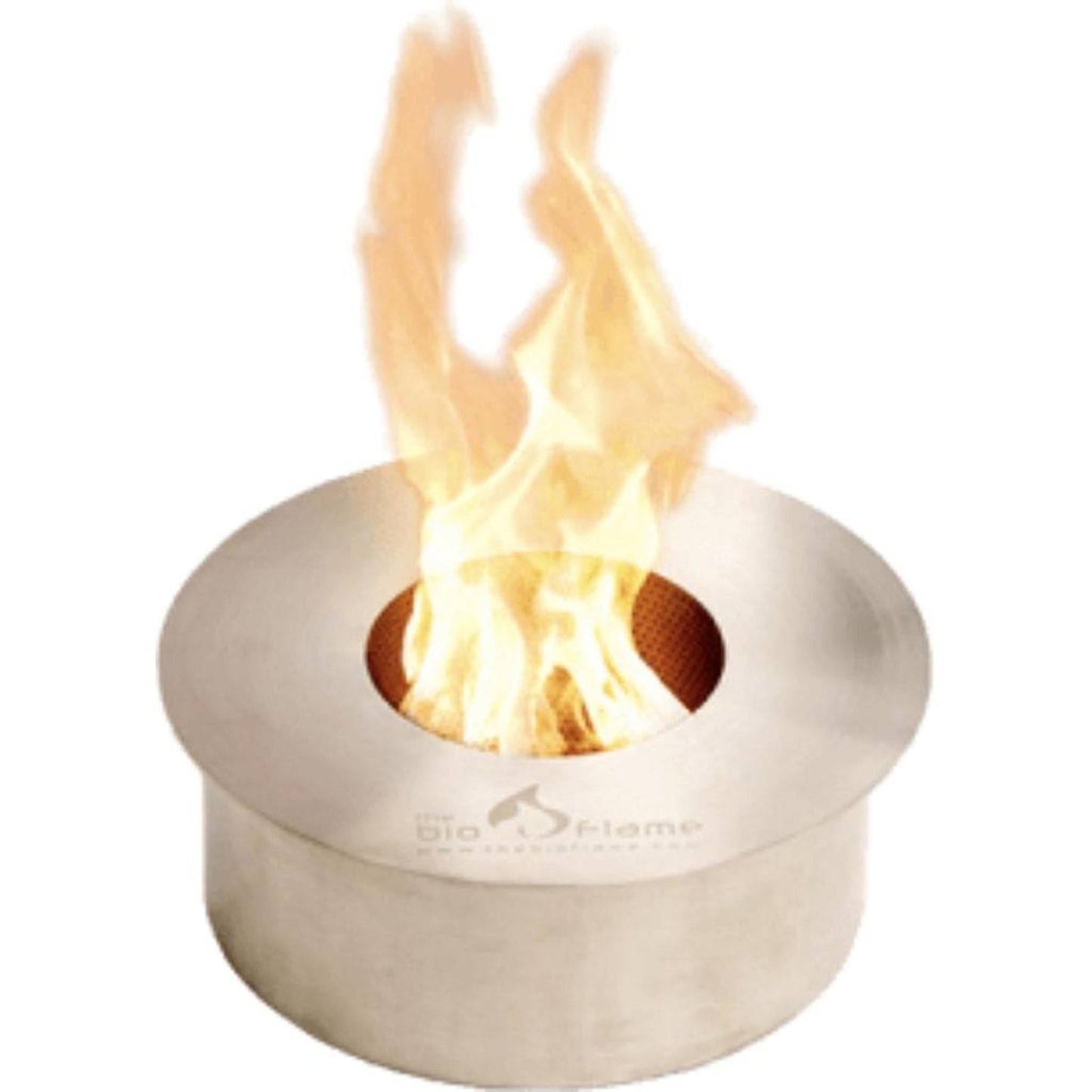 The Bio Flame 13" Stainless Steel Round Ethanol Fireplace Burner