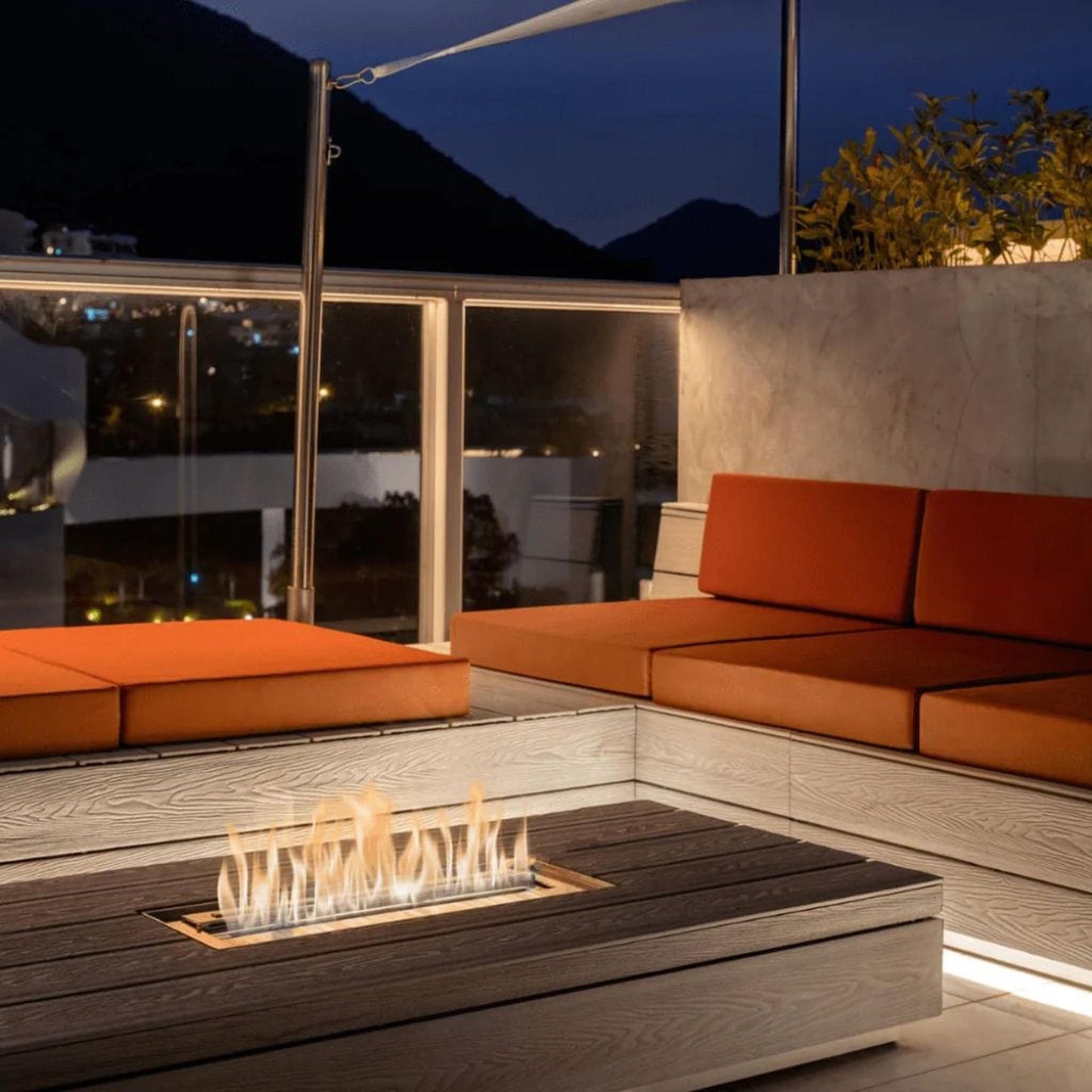 The Bio Flame 24" Stainless Steel Ethanol Fireplace Burner
