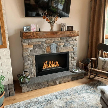 The Bio Flame 38" Black Remote Control Smart Ethanol Burner