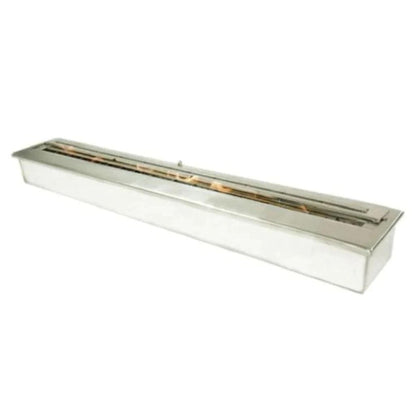 The Bio Flame 48" Stainless Steel Ethanol Fireplace Burner