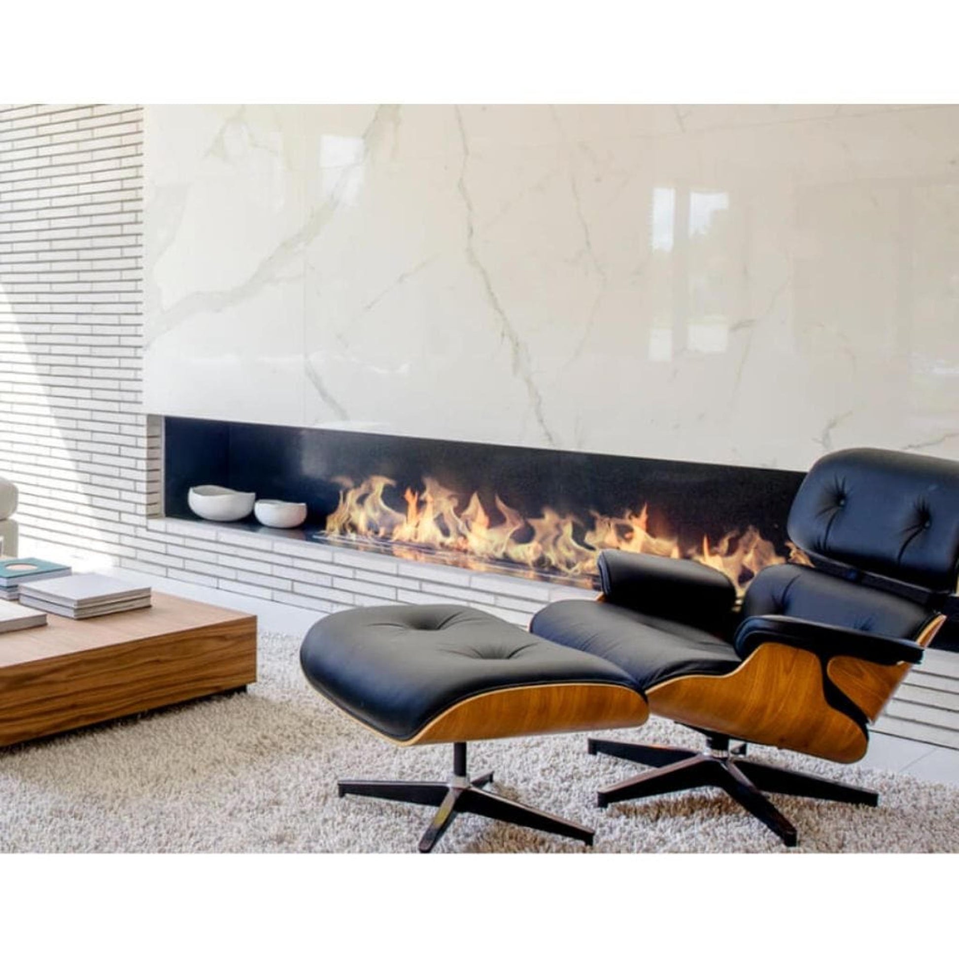 The Bio Flame 48" Stainless Steel Ethanol Fireplace Burner