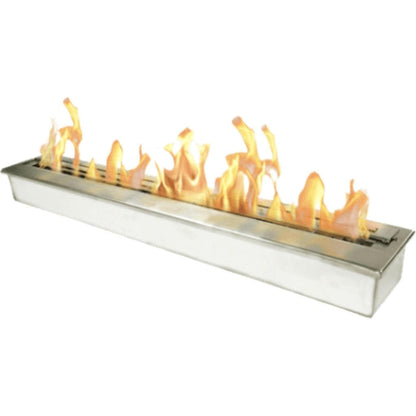 The Bio Flame 48" Stainless Steel Ethanol Fireplace Burner