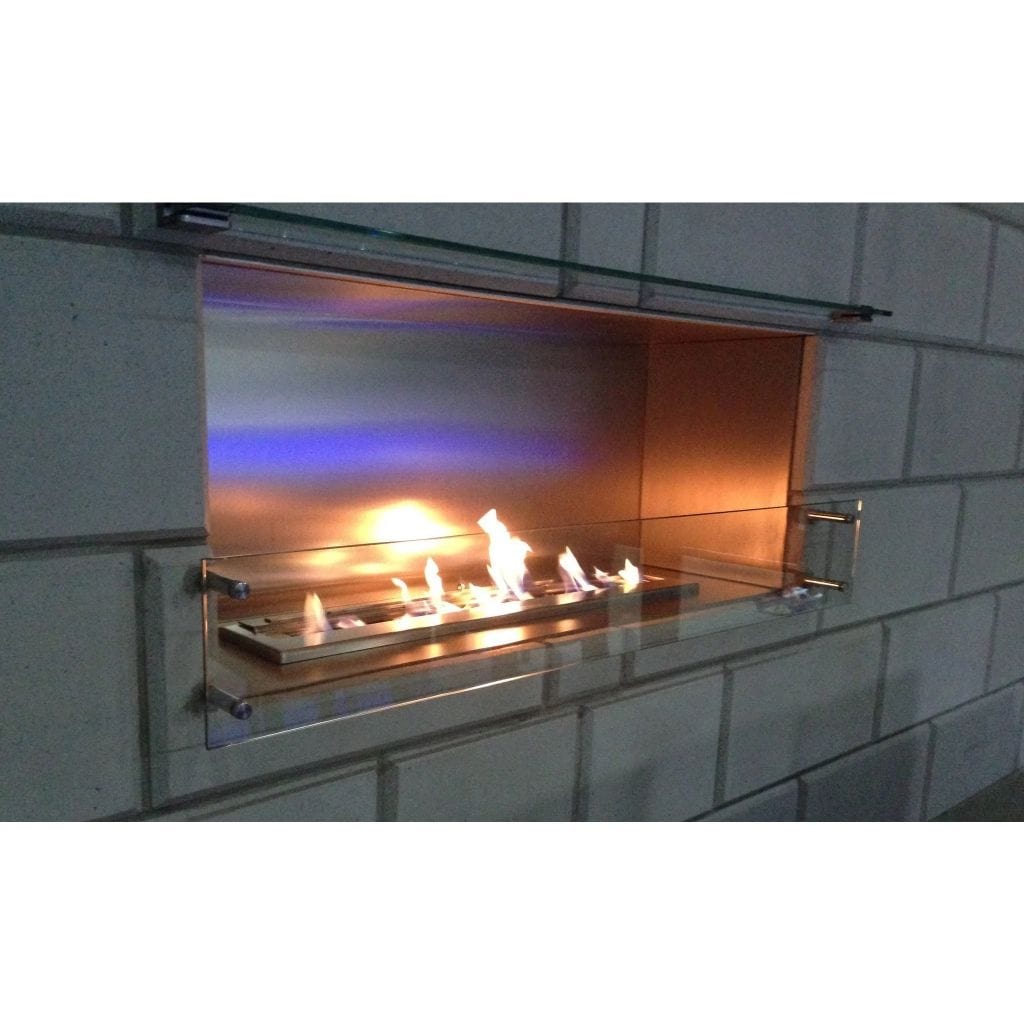 The Bio Flame 51" XL Firebox Single Sided Built-In Ethanol Fireplace