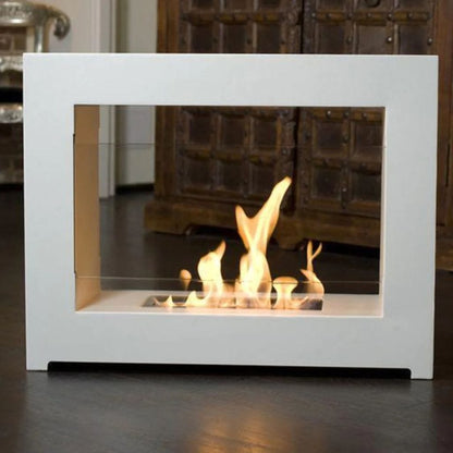 The Bio Flame 53" SEK XL Freestanding See-Through Ethanol Fireplace