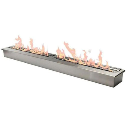 The Bio Flame 60" Stainless Steel Ethanol Fireplace Burner