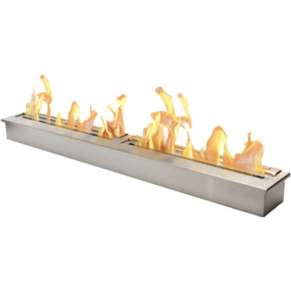 The Bio Flame 60" Stainless Steel Ethanol Fireplace Burner
