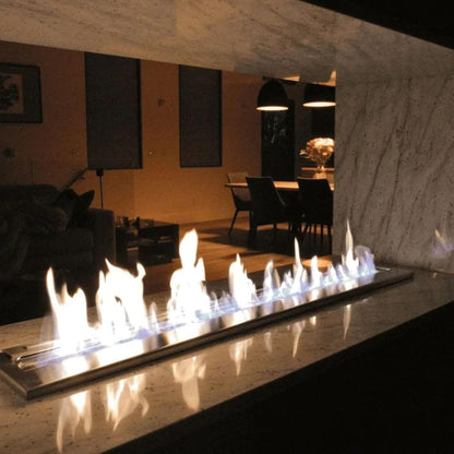 The Bio Flame 60" Black Remote Control Smart Ethanol Burner