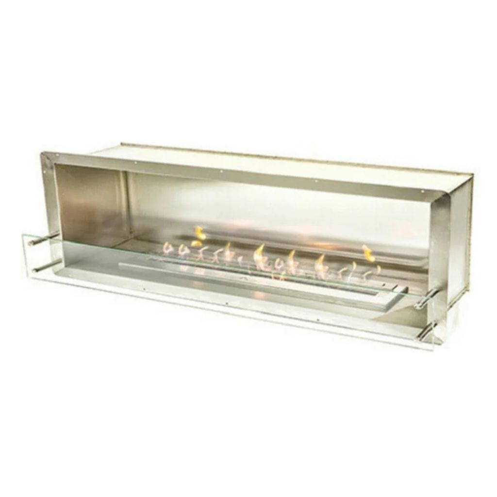 The Bio Flame 72" Firebox Single Sided Built-In Ethanol Fireplace