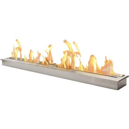 The Bio Flame 84" Stainless Steel Ethanol Fireplace Burner