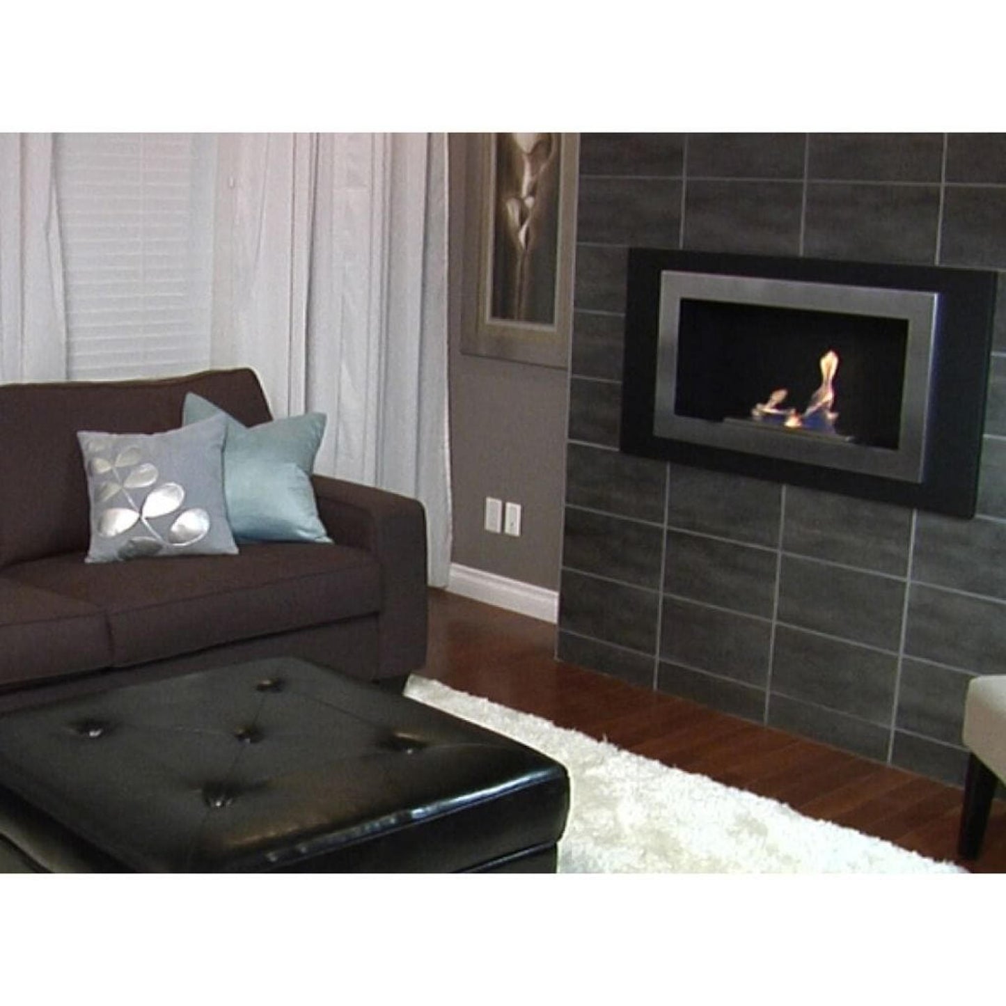 The Bio Flame Fiorenzo 33" Wall Mounted Ethanol Fireplace