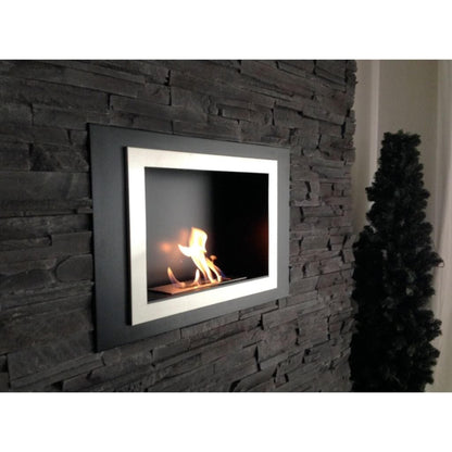 The Bio Flame Lorenzo 45" Recessed/Wall Mounted Ethanol Fireplace