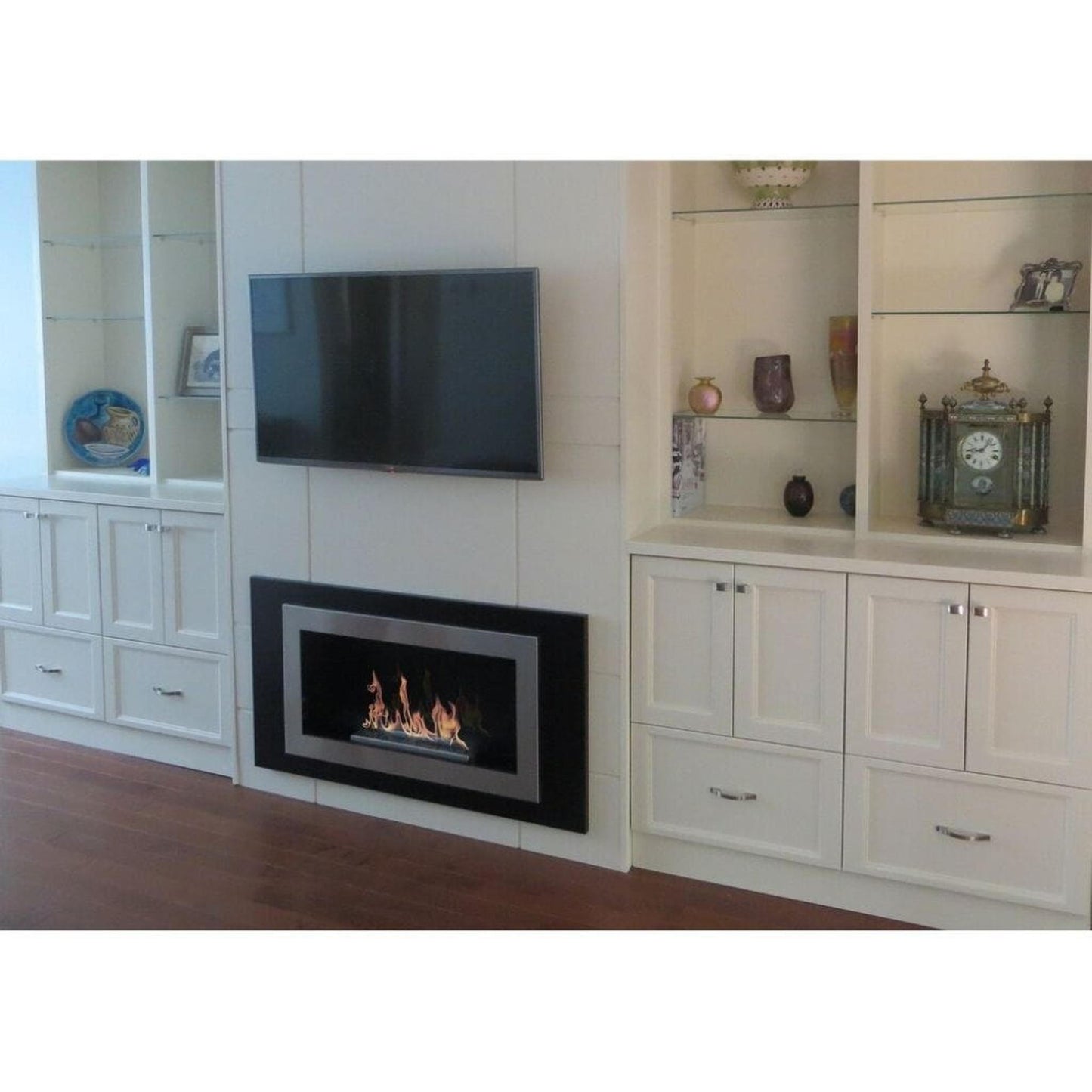 The Bio Flame Lorenzo 45" Recessed/Wall Mounted Ethanol Fireplace