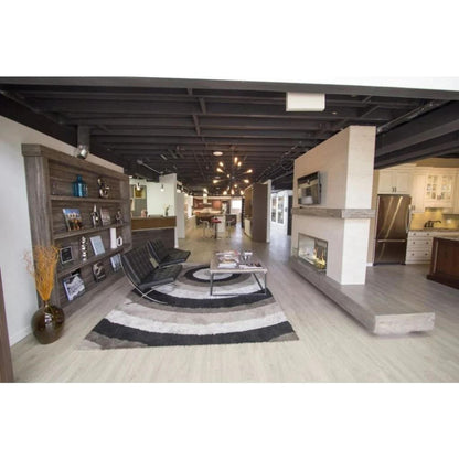 The Bio Flame XL Firebox 51" Black Single Sided Spacer Built-In Ethanol Fireplace With 38" Manual Burner