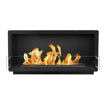The Bio Flame XL Firebox 51" Stainless Steel Single Sided Spacer Built-In Ethanol Fireplace With 38" Manual Burner