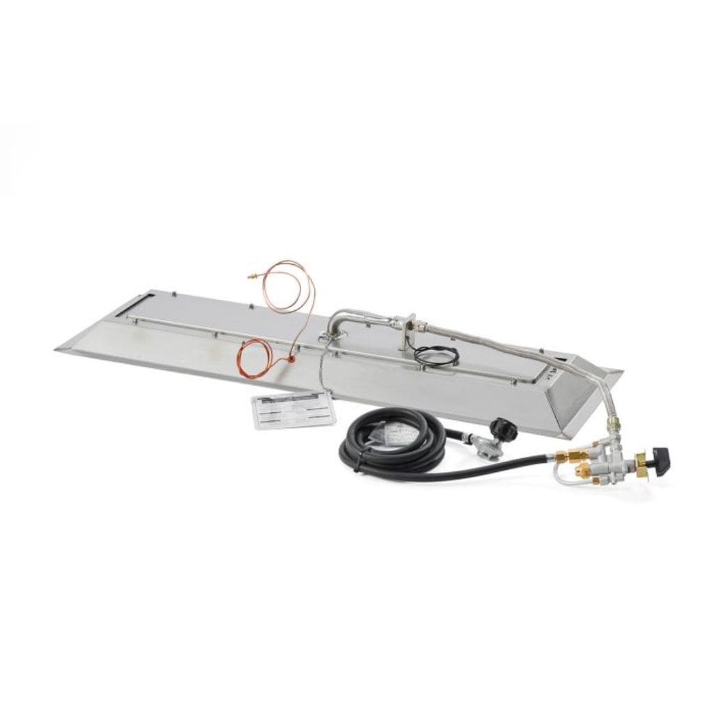 The Outdoor GreatRoom Company 12" x 42" Linear Crystal Fire Gas Burner