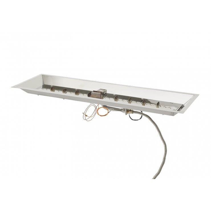 The Outdoor GreatRoom Company 12" x 42" Linear Crystal Fire Gas Burner