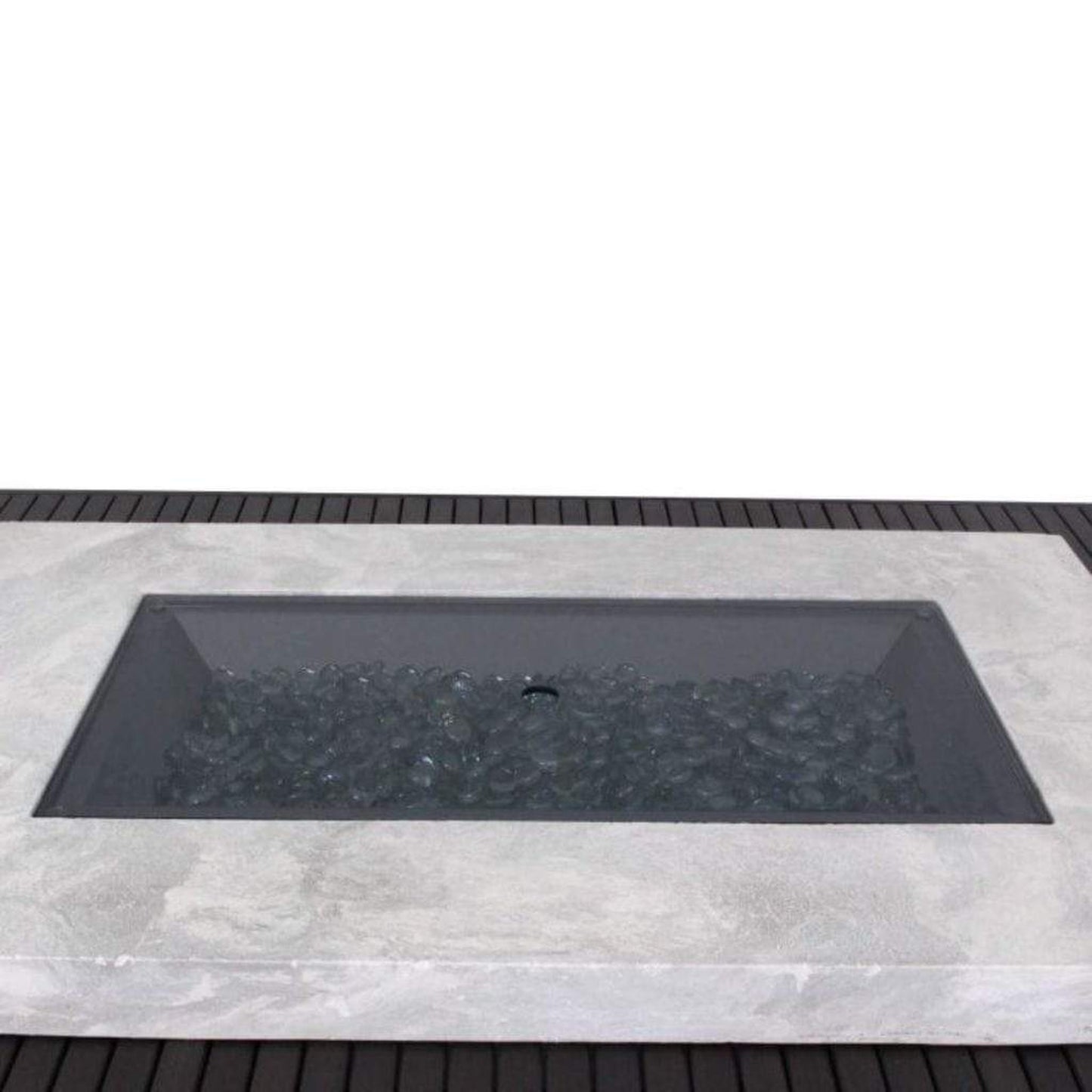 The Outdoor GreatRoom Company 12" x 24" Rectangular Grey Tempered Glass Burner Cover