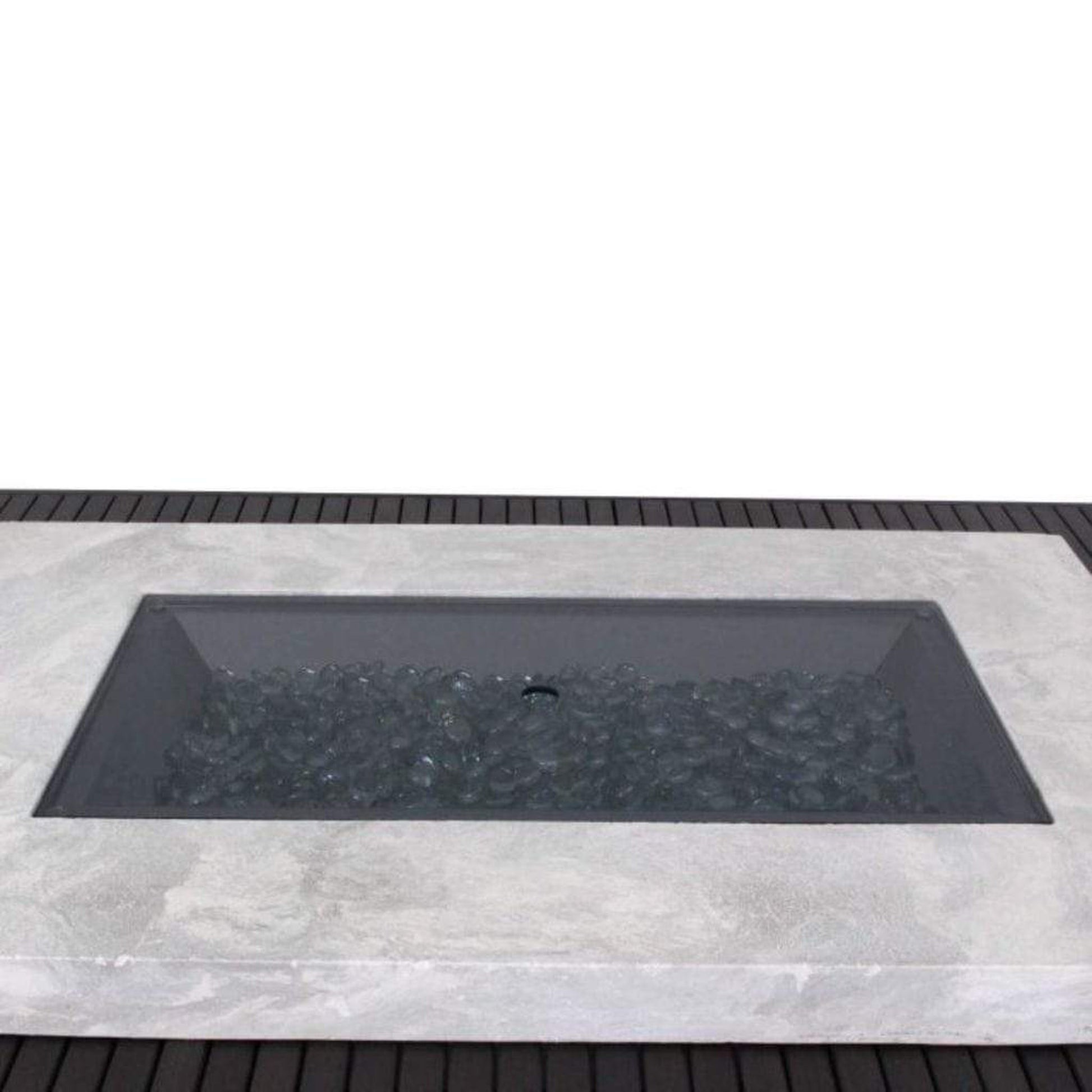 The Outdoor GreatRoom Company 12" x 24" Rectangular Grey Tempered Glass Burner Cover